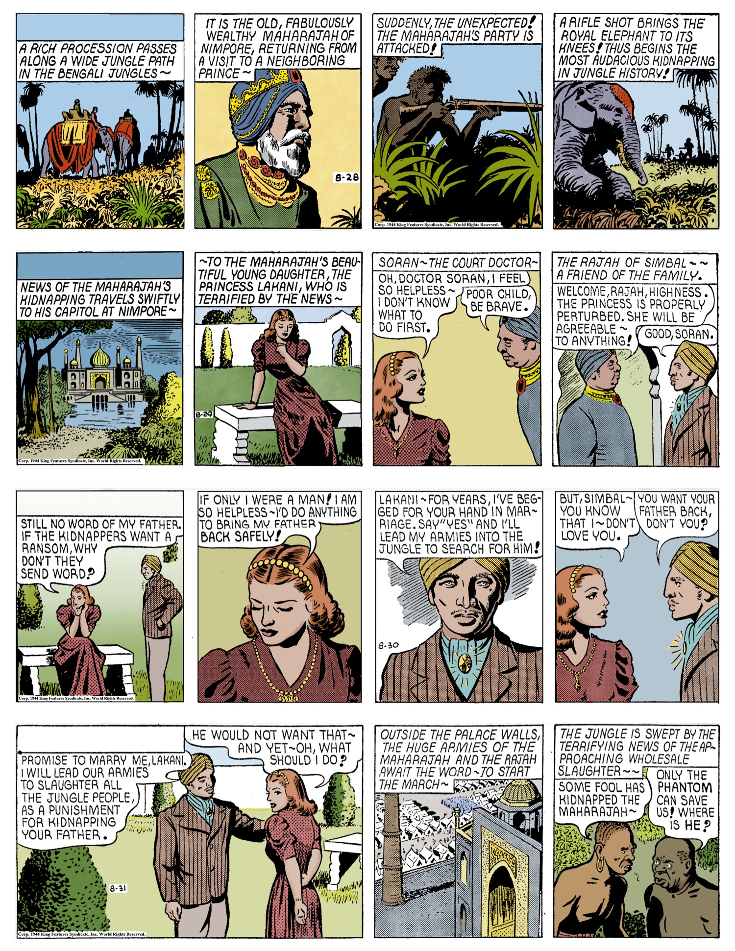 four strips on every page
