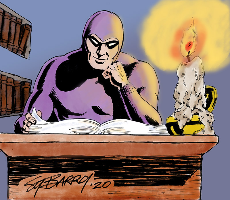 The Phantom reading the Chronicles