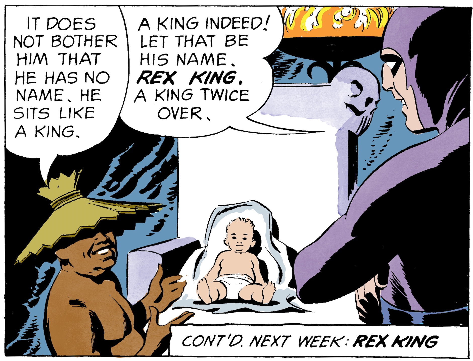 The Phantom reading the Chronicles